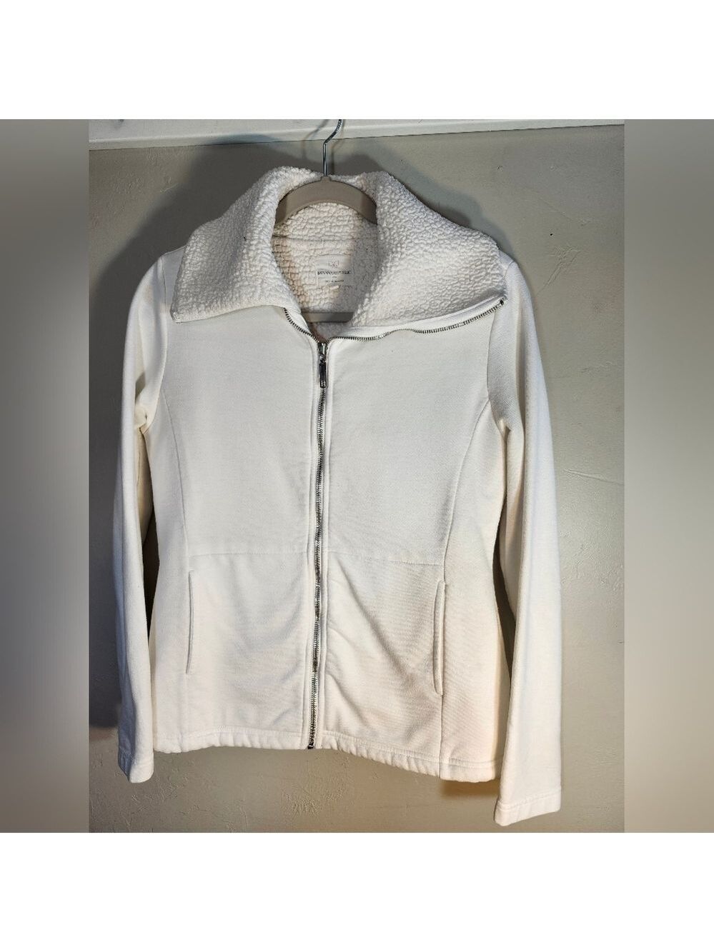 Banana Repuplic White Sherpa Lined Jacket Sz S